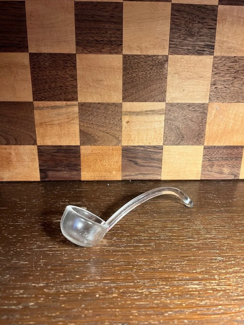 Glass Condiment Ladle Spoon A885
